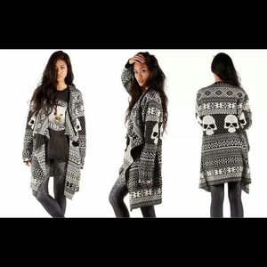 IRON FIST CHRISTMAS SWEATER SKULL AZTEC BLACK